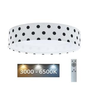 Plafonieră LED dimabilă GALAXY KIDS LED/24W/230V alb/negru buline + telecomandă imagine