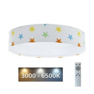 Plafonieră LED dimabilă GALAXY KIDS LED/24W/230V 3000-6500K colorat stele + telecomandă imagine