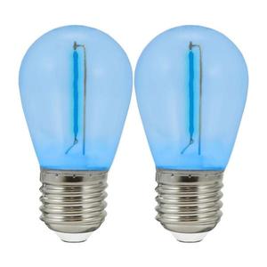 SET 2x bec LED PARTY E27/0, 3W/36V albastru imagine