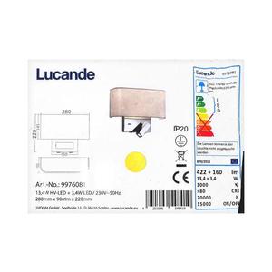 Lampă LED de perete VIRVE 1XLED/13, 4W/230V + 1xLED/3, 4W/230V Lucande imagine