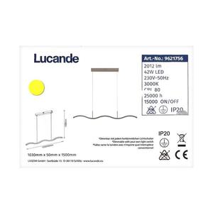 Lustră LED dimabilă pe cablu BRAMA LED/42W/230V Lucande imagine