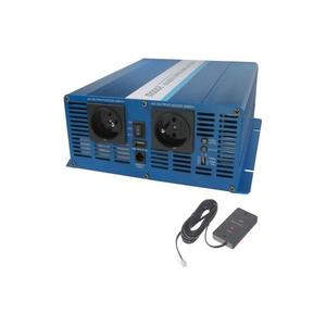 Convertor de tensiune 2000W/12V/230V + telecomandă cu fir imagine