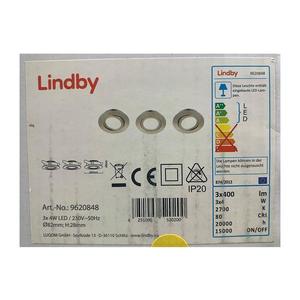 SET 3x corp de iluminat LED încastrat ANDREJ LED/4W/230V Lindby imagine