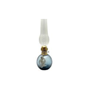 Lampă cu gaz lampant VANESA 38 cm albastru-fumuriu cereale imagine