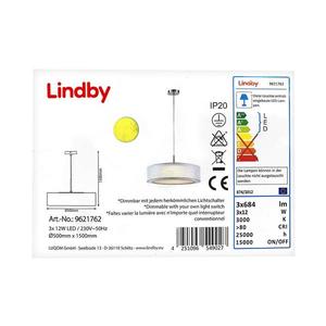 Lustră LED pe cablu dimabilă AMON 3xLED/12W/230V Lindby imagine