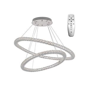 Lustră LED dimabilă pe cablu LED/160W/230V 3000-6500K argintiu + telecomandă imagine