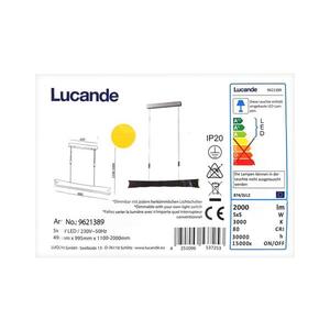 Lustră LED dimabilă pe cablu EBBA 5xLED/5W/230V Lucande imagine