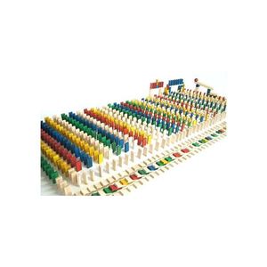 Dominouri din lemn colorate 830 buc. EkoToys imagine