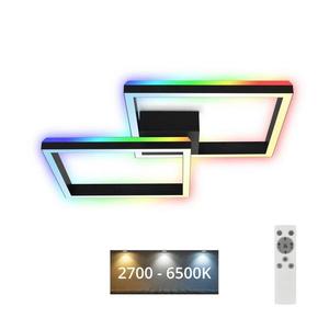 Lustră LED RGBW dimabilă aplicată FRAME 2xLED/17W/230V 2700-6500K Brilo + telecomandă imagine