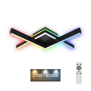 Lustră LED RGBW dimabilă aplicată FRAME 2xLED/9W/230V 2700-6500K Brilo + telecomandă imagine