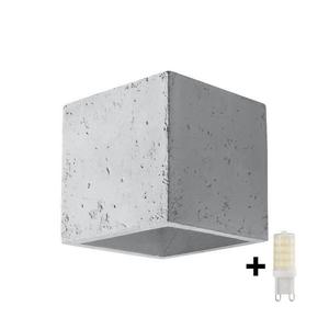 Aplică LED MURO 1xG9/3, 5W/230V beton Brilagi imagine