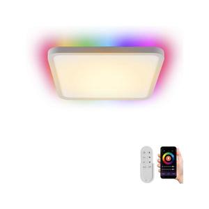 Plafonieră LED RGB+CCT dimabilă NEO 07168-W40 50W/230V Wi-Fi Tuya alb + telecomandă imagine
