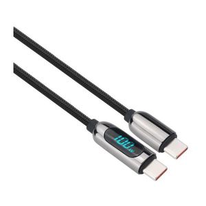 Cablu USB-C cu afișaj 100W 1m SSC1801 imagine