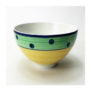 Bol ceramic pentru compot Tereza galben verde imagine