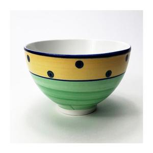 Bol ceramic pentru compot Tereza verde galben imagine