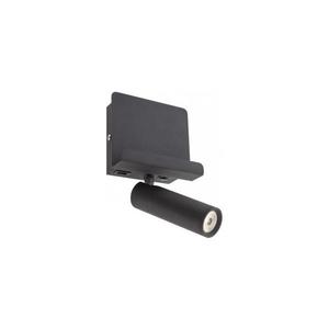 Spot LED de perete PANEL LED/3, 5W/230V USB negru Redo 01-3084 imagine