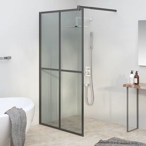 vidaXL Paravan duș walk-in, 100x195 cm, sticlă securizată închisă imagine