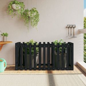 vidaXL Pat înălțat grădină design gard 150x50x70 cm lemn de pin tratat imagine
