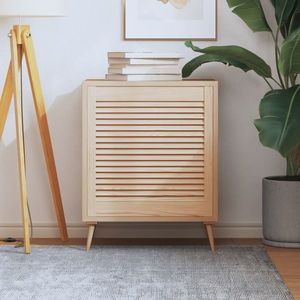 vidaXL Ușă de dulap cu design lambriu, 61, 5x59, 4 cm, lemn masiv de pin imagine