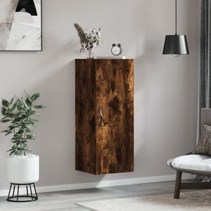 vidaXL Dulap de perete, stejar fumuriu, 34, 5x34x90 cm, lemn prelucrat imagine