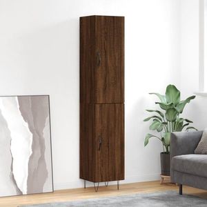 vidaXL Dulap înalt, stejar maro, 34, 5x34x180 cm, lemn prelucrat imagine