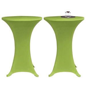 vidaXL Husă elastică pentru masă, 4 buc., verde, 80 cm imagine