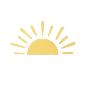 Sticker decorativ, Soare, galben, 76x40 cm imagine