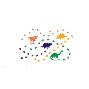 Set stickere decorative, Dinozauri colorati, 4 coli 28x29 imagine