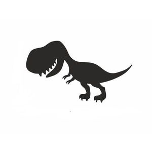Set stickere decorative, Dinozaur, negre, 6 buc, 40cmx20 cm imagine