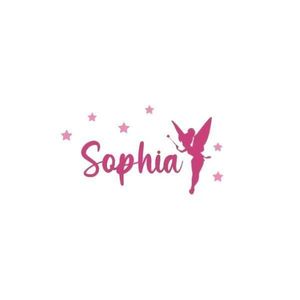 Sticker decorativ, Zana Sophia, roz, 26x40 cm imagine