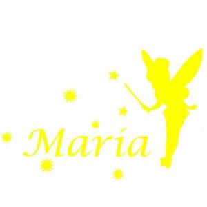Sticker decorativ, Zana Maria, galben, 26x40 cm imagine