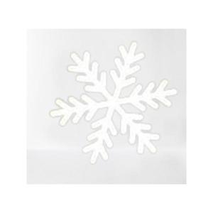 Set stickere decorative Craciun, fulgi albi, 8 bucati, 18x18 cm imagine