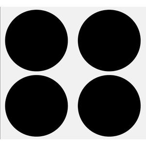 Set buline, sticker decupat, Duragon, negru, 50 bucati, diametru bulina 8 cm imagine