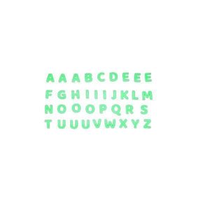 Set stickere fosforescente decorative, Alfabetul, 1 set format din 6 coli 20x13 cm imagine