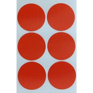 Set buline, sticker decupat, Duragon, rosu, 50 bucati, diametru bulina 8 cm imagine