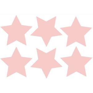Sticker decorativ, Duragon, Stelute, roz, 24 bucati, 10.5x9 cm imagine