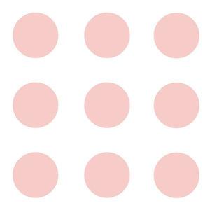 Buline, sticker decupat, Duragon, roz, pentru interior, 50 bucati/set, diametru bulina 8 cm imagine