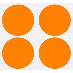 Set buline, sticker decupat, Duragon, portocaliu, 50 bucati, diametru bulina 8 cm imagine