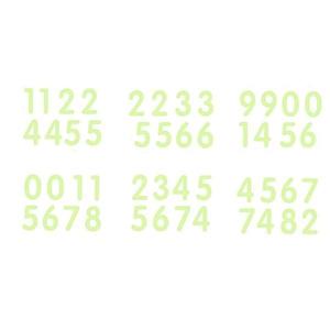 Set stickere fosforescente decorative, Cifre, 1 set format din 6 coli 20x13 cm imagine