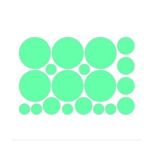 Set stickere fosforescente decorative, Buline, 3 dimensiuni, 20x30 cm imagine