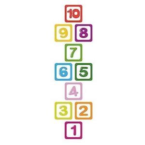 Set stickere decorative, cifre colorate, marime M, 10buc, 15cm imagine
