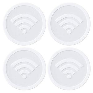 Set stickere, indicator, Wifi gratuit, autocolant, 4 buc, 8x8 cm imagine