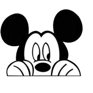 Sticker decorativ, Mickey Mouse, 6x8cm imagine