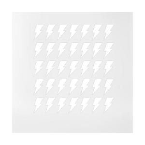 Set stickere decorative, Fulger, alb, 10x6 cm, 35 buc imagine