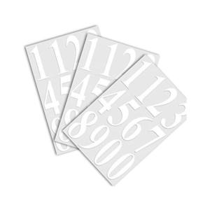 Sticker, Cifre, Alb, 3 seturi, 10 cm imagine