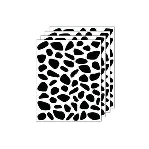 Set stickere decorative perete, pete dalmatian, 4 buc, negru, 28x35 cm imagine