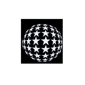 Sticker decorativ, Glob cu stele, Alb, 55x60 cm imagine