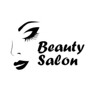 Sticker decorativ, Beauty Salon, Negru, 90x60 cm imagine