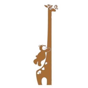 Sticker decorativ, Sticker Ursuletul si girafa, Maro, 165x51 cm imagine