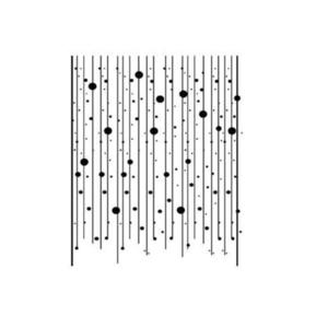 Sticker decorativ, Perdeluta autocolanta, Negru, 97x119 cm imagine